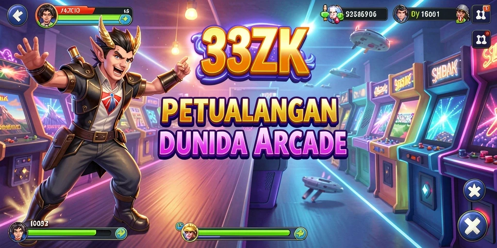 Tampilan gameplay seru 33ZK dengan karakter dan rintangan menarik.
