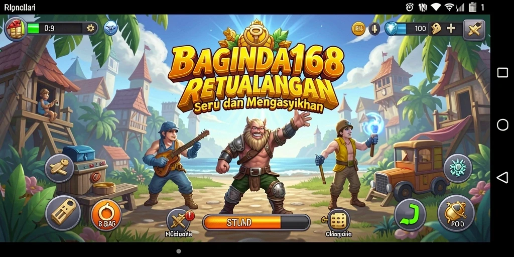 Screenshot utama BAGINDA168 menampilkan gameplay seru dan menantang.