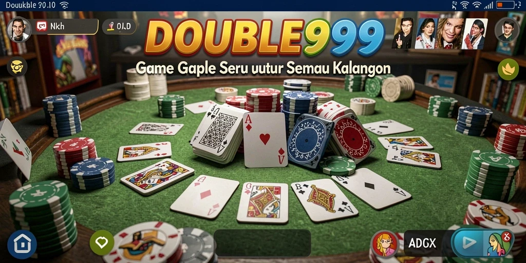 Tampilan gameplay seru dan menarik dari game Gaple.