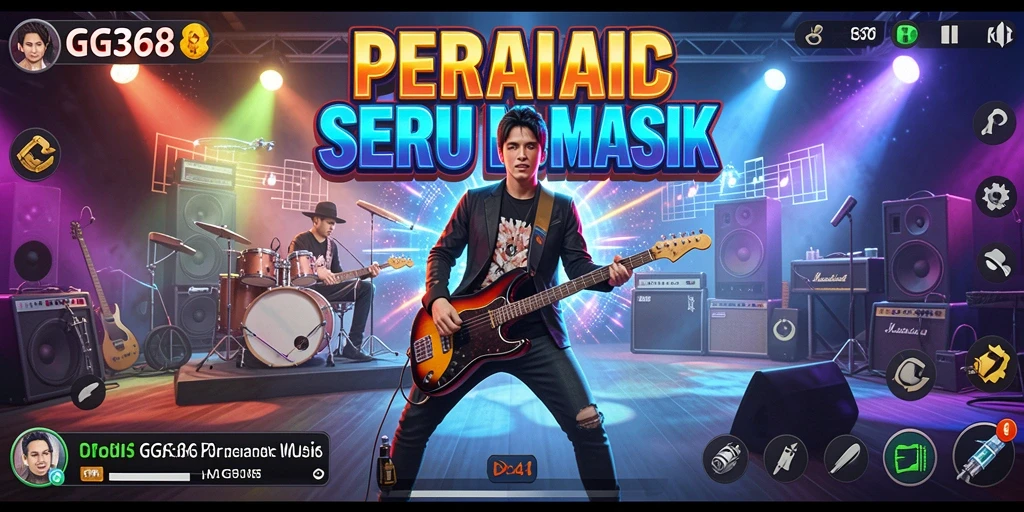 Tampilan gameplay GG368 yang menarik dengan berbagai tantangan musikal.
