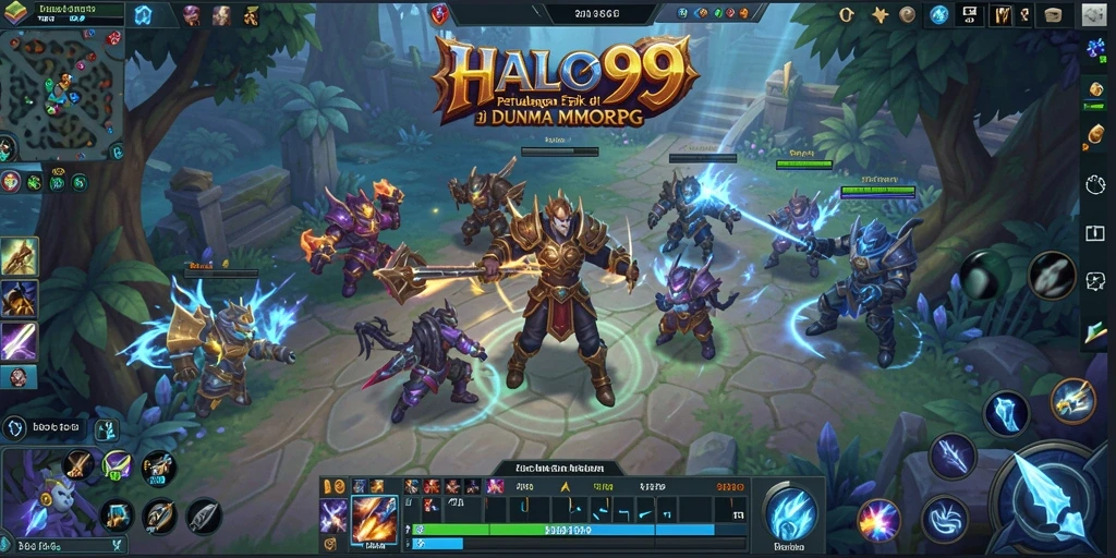 Tampilan gameplay menantang di dunia MMORPG HALO99.
