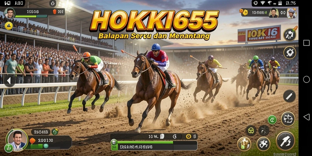 Screenshot HOKI65 menampilkan aksi balapan yang mendebarkan.
