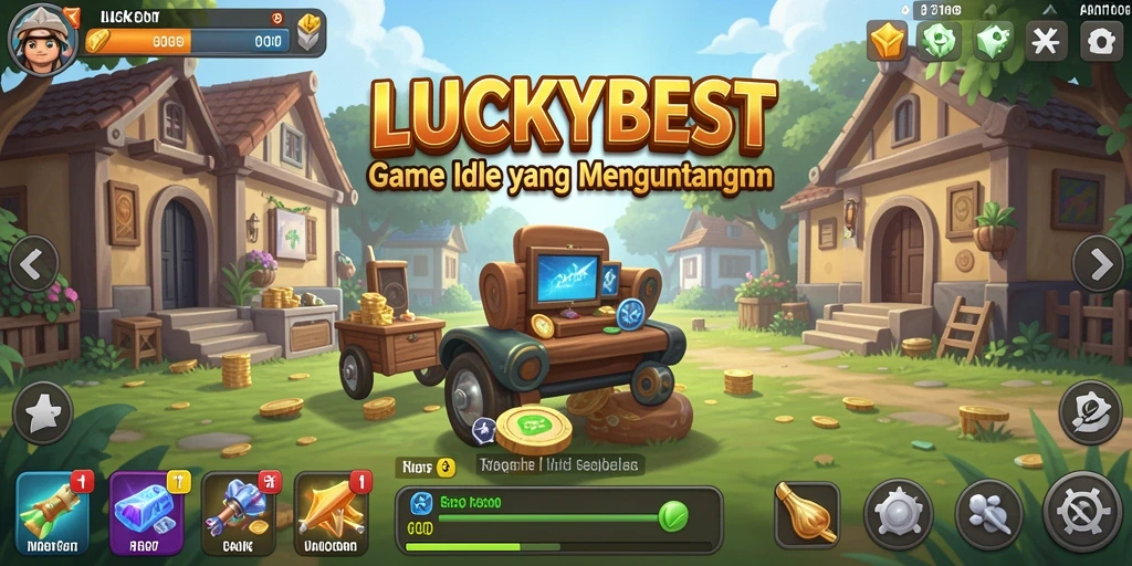 Tampilan gameplay menarik dari game Idle LUCKYBEST.