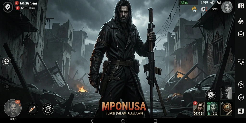 Screenshot gameplay MPONUSA menunjukkan momen mencekam yang menakutkan.