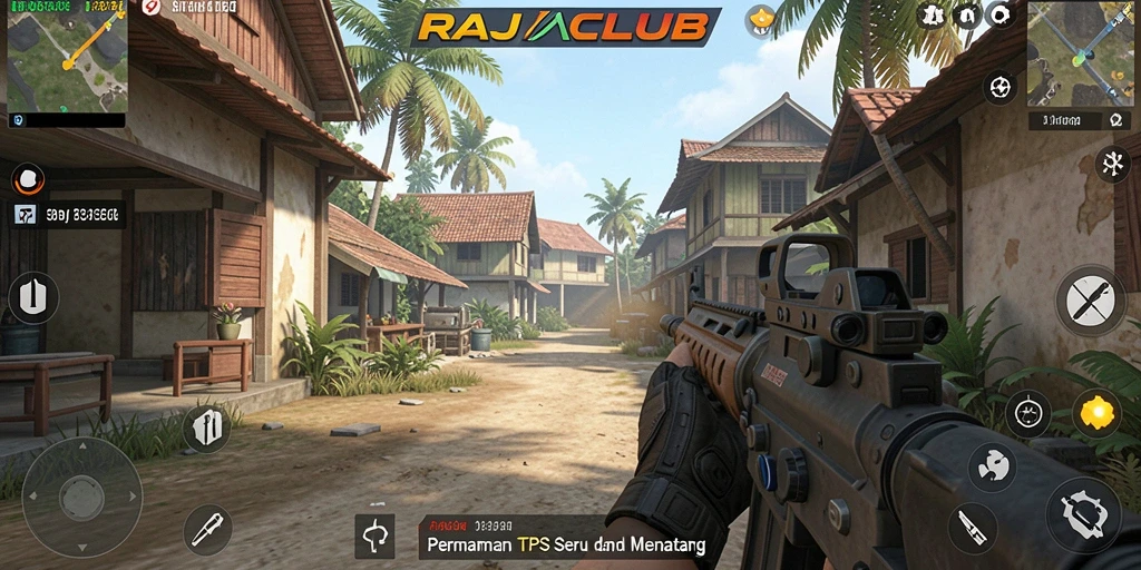 Tangkapan layar menampilkan gameplay seru RAJACLUB di TPS.