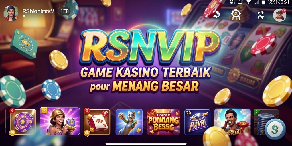 Tampilan permainan Kasino yang mendebarkan di RSNVIP.