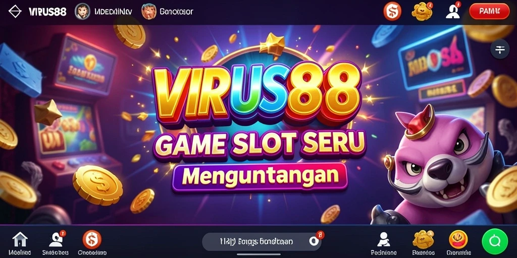 Tampilan gameplay Slot VIRUS88 yang menarik dan penuh aksi.