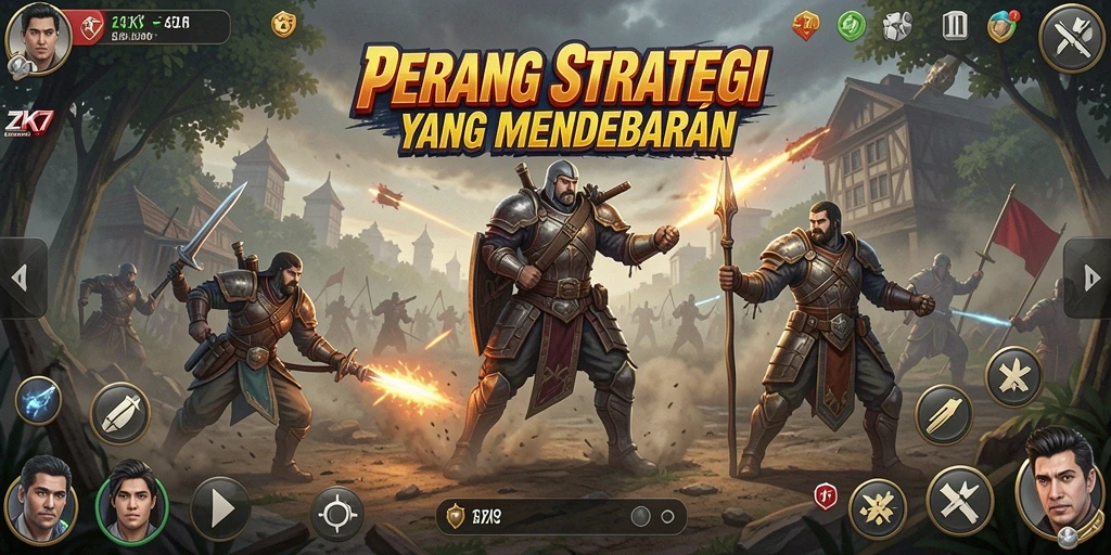 Tampilan menakjubkan dari pertempuran strategis di ZK7.